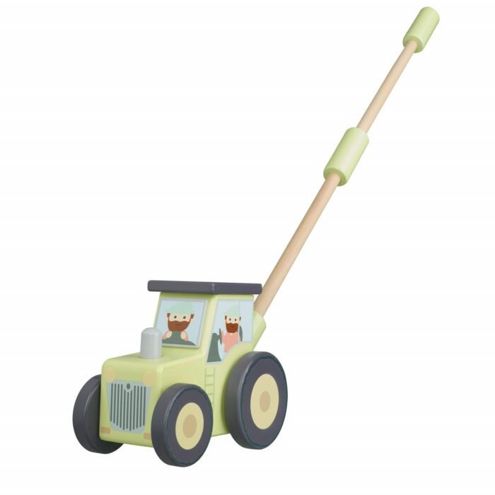 Jucarie de impins tractor, Orange Tree Toys - imagine 2