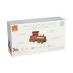Jucarie de tras Locomotiva cu aburi, Orange Tree Toys - imagine 2