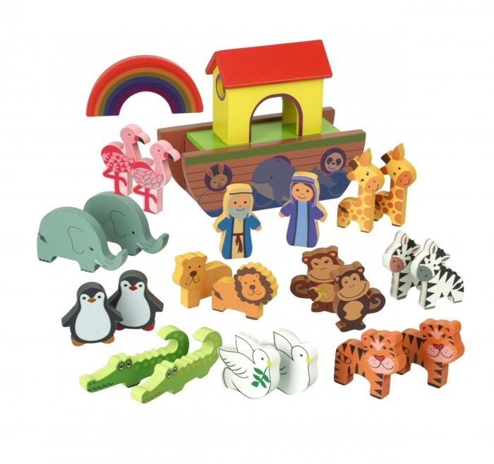 Jucarie Montessori Arca lui Noe, Calendar de Advent Orange Tree Toys - imagine 4