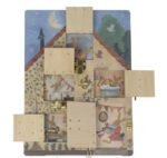 Jucarie Montessori Casuta iepurasilor, joc din lemn cu sisteme de inchidere Egmont Toys