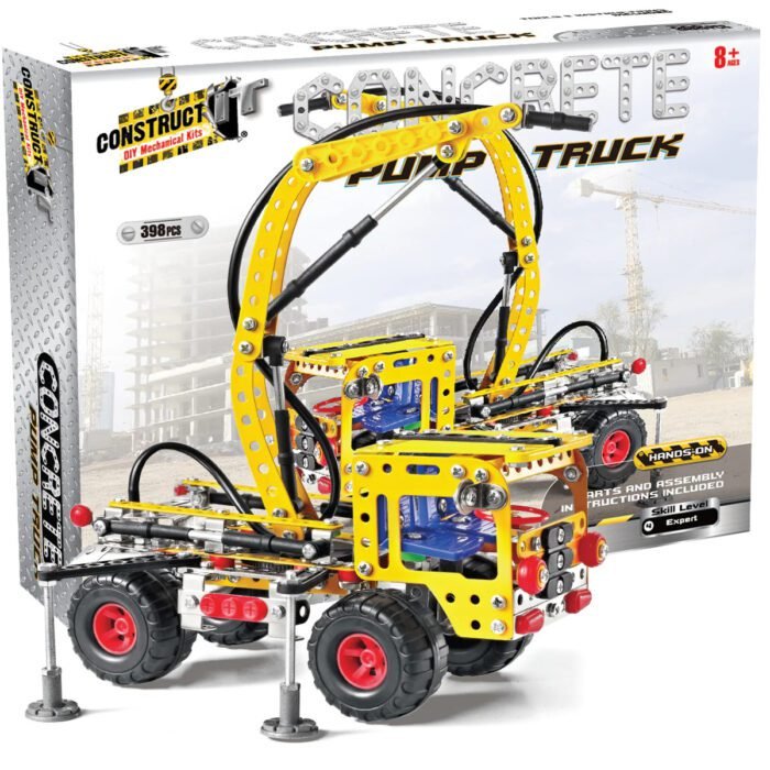 Kit STEM Camion cu pompa pentru turnat ciment, nivel avansat - imagine 3