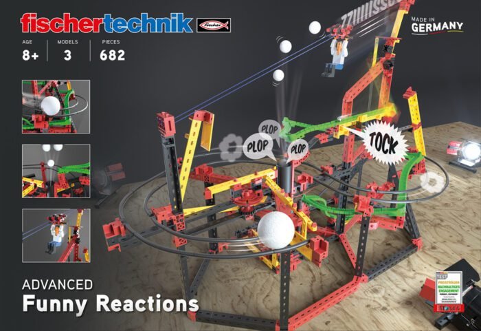 Kit STEM Circuite XL de reactii in lant traznite, Fischertechnik - imagine 3