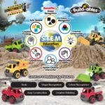Kit STEM de construit Masini de interventie 2 in 1 - imagine 4
