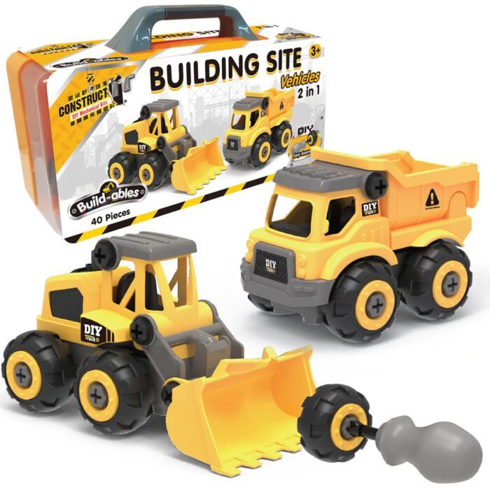 Kit STEM de construit Vehicule de santier 2 in 1 - imagine 2