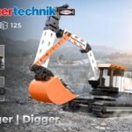 Kit STEM Excavator de asamblat si manevrat, Fischertechnik