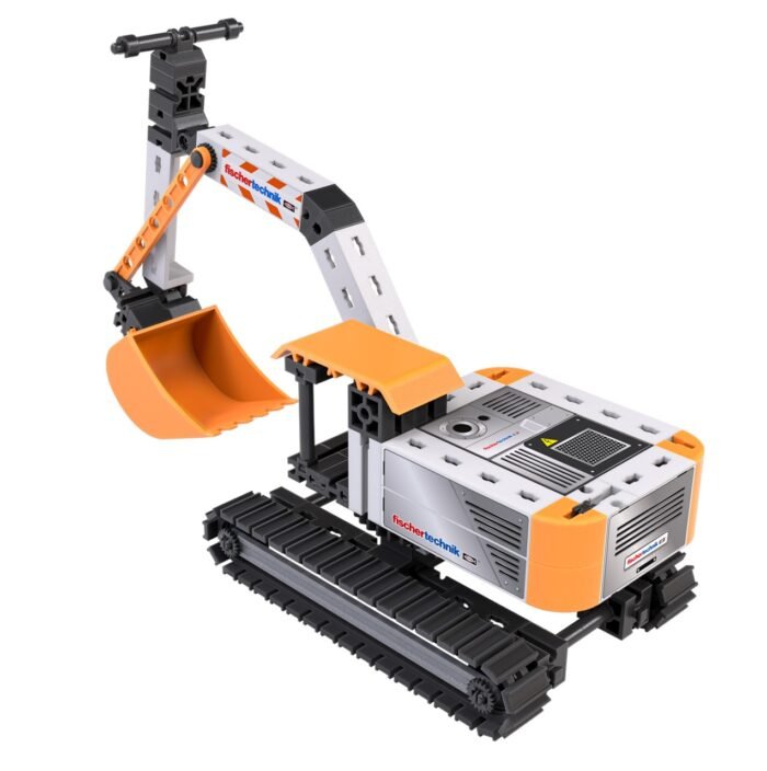 Kit STEM Excavator de asamblat si manevrat, Fischertechnik - imagine 2