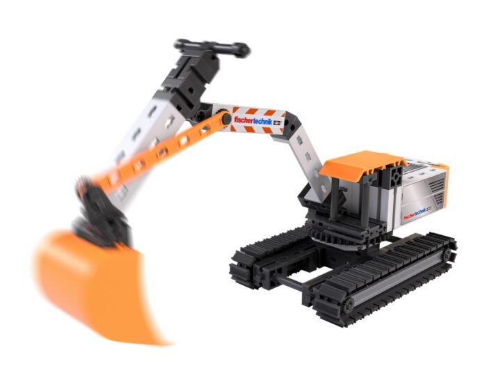 Kit STEM Excavator de asamblat si manevrat, Fischertechnik - imagine 3