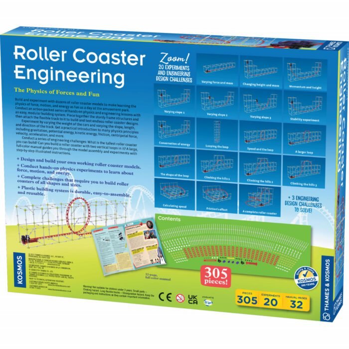 Kit STEM Inginerie pentru roller coaster. Thames & Kosmos - imagine 2