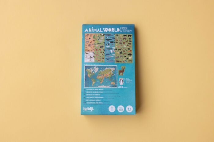 Lumea animalelor poster cu stickere, Londji - imagine 2