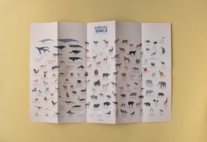 Lumea animalelor poster cu stickere, Londji - imagine 4