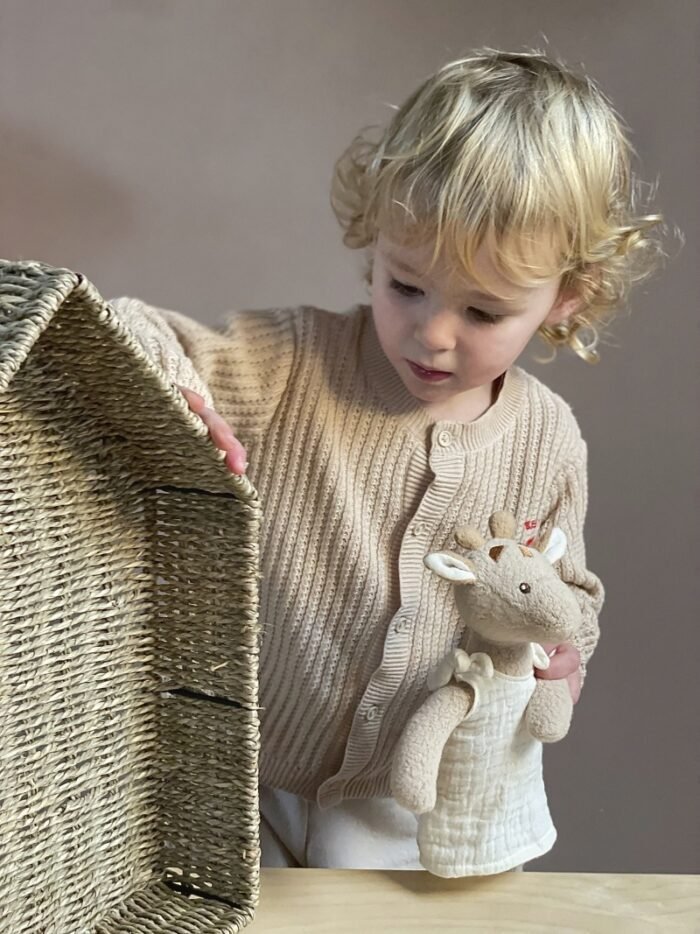 Mica girafa Leoni din bumbac organic, Egmont Toys - imagine 2