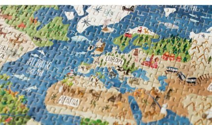 Micro puzzle 600 piese Continente, Londji