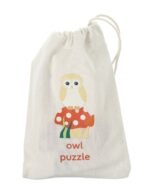 Mini puzzle din lemn bufnita 3D, Orange Tree Toys - imagine 2