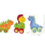 Primii mei dinozauri - set jucarii cu roti, Orange Tree Toys