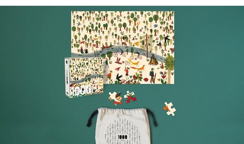 puzzle-1000-piese-padurea-londji8137 Puzzle 1000 piese Padurea, Londji - imagine 1