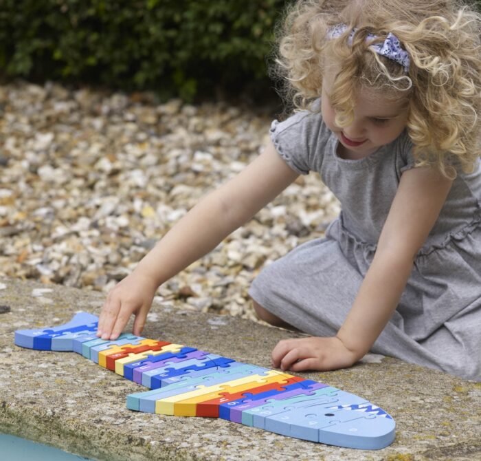 Puzzle din lemn alfabet, Orange Tree Toys - imagine 4