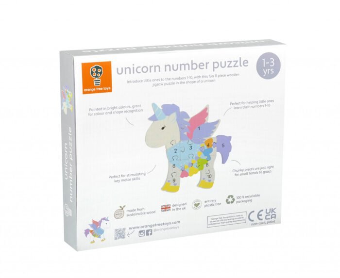 puzzle-din-lemn-unicorn-orange-tree-toys9756 Puzzle din lemn unicorn, Orange Tree Toys - imagine 2