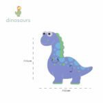 Puzzle dinozaur din lemn - Diplodocus, Orange Tree Toys - imagine 3