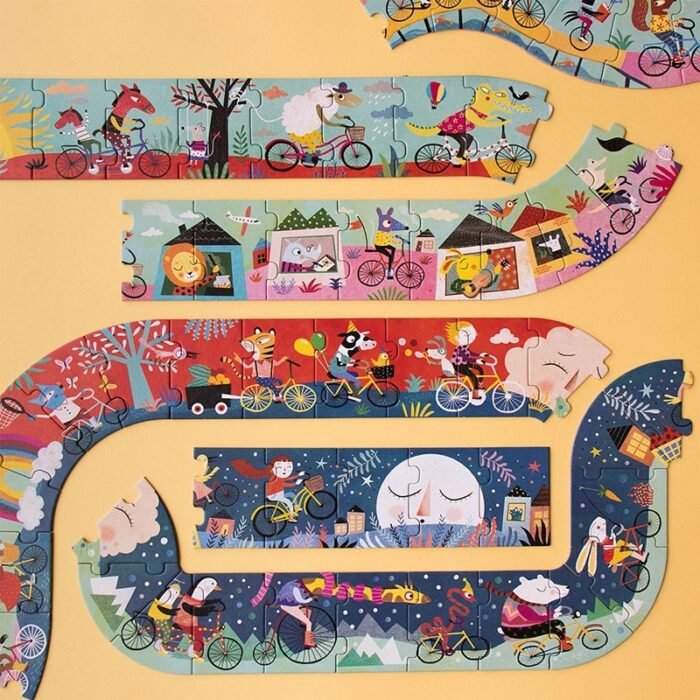 Puzzle gigant Drumul lung cu bicicleta, Londji - imagine 2