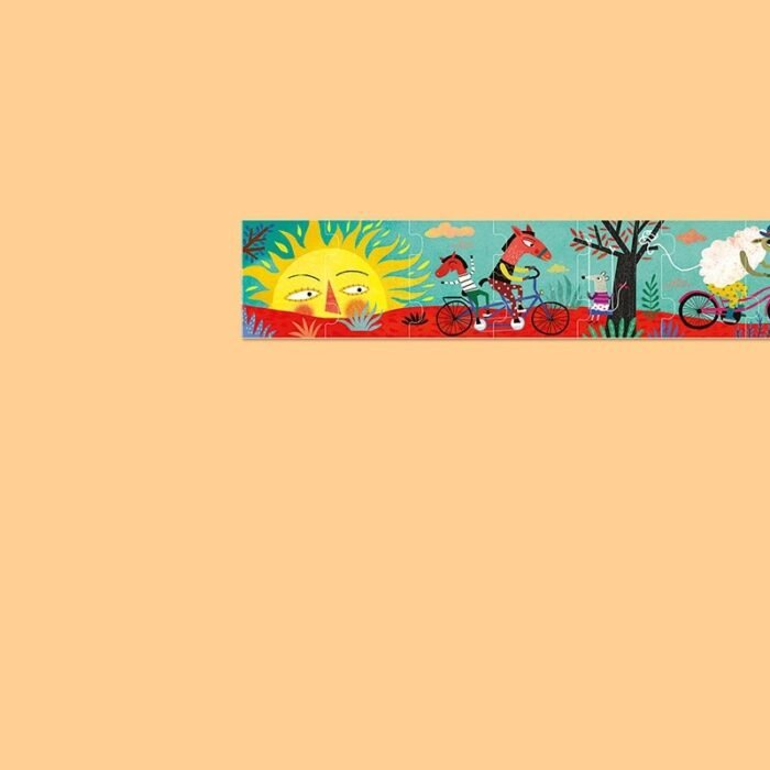 Puzzle gigant Drumul lung cu bicicleta, Londji - imagine 3