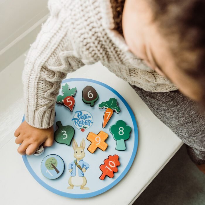 Puzzle Peter Rabbit™ cu numere, Orange Tree Toys - imagine 4