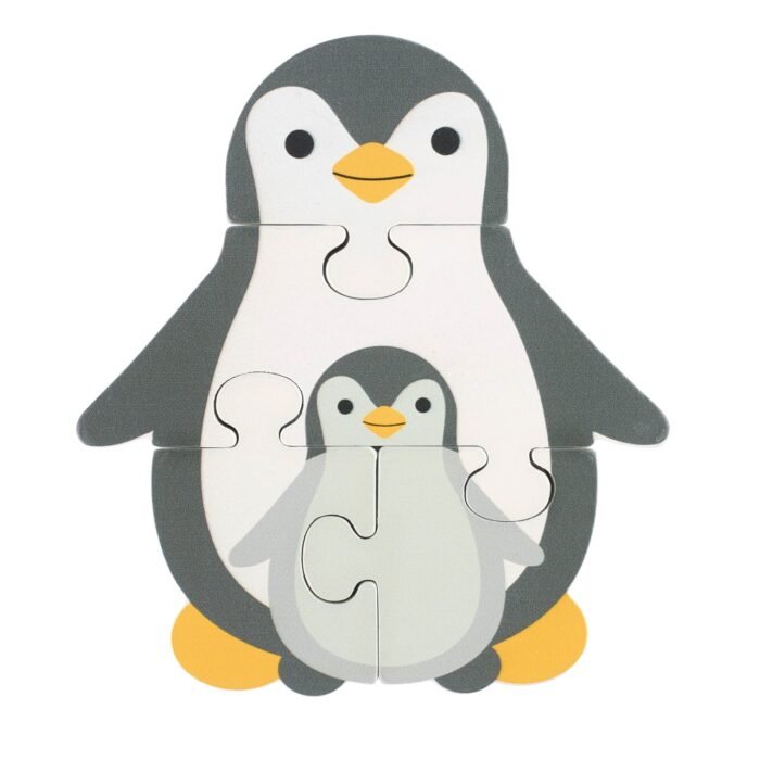 Puzzle Pinguin din lemn, Orange Tree Toys - imagine 2