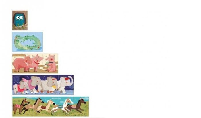 Puzzle progresiv 1,2,3..10 pinguini, Londji - imagine 2