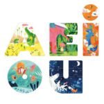 Puzzle progresiv vocale AEIOU, Londji