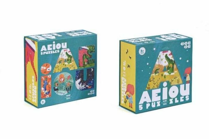 Puzzle progresiv vocale AEIOU, Londji - imagine 3