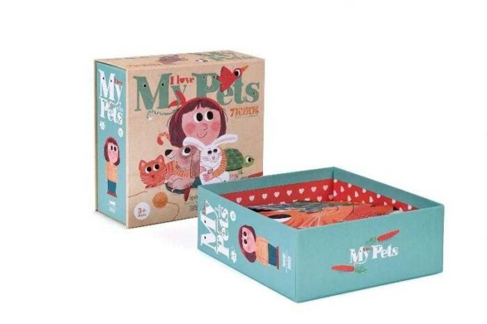 Puzzle reversibil Animale de companie, Londji - imagine 2