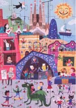 Puzzle reversibil Zi si noapte in Barcelona, Londji - imagine 2