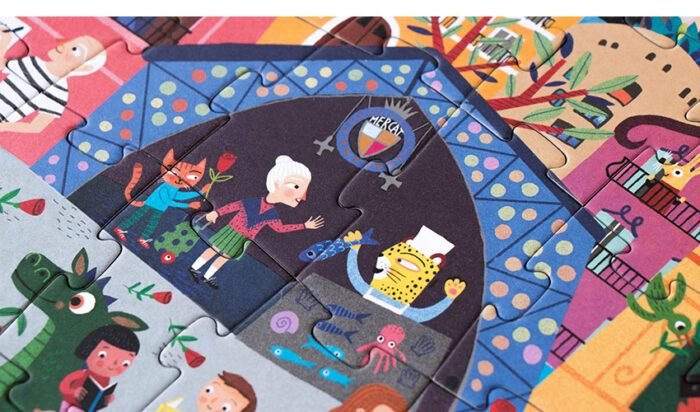 Puzzle reversibil Zi si noapte in Barcelona, Londji - imagine 3