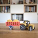 Set de constructie Ferma cu tractor Nathan, Croc toys - imagine 2