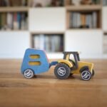 Set de constructie Ferma cu tractor Nathan, Croc toys - imagine 3