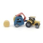 Set de constructie Ferma cu tractor Nathan, Croc toys - imagine 4
