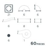 Set magnetic Circuit cu bile Compact 60 Piese, Cleverclixx - imagine 3