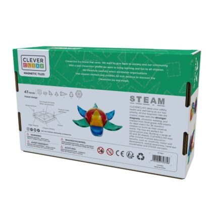 Set magnetic de construit Dome 47 piese, Cleverclixx