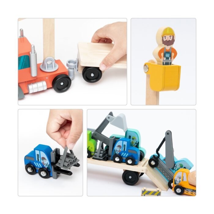 Set mare de vehicule pentru constructii, UMU Toys - imagine 2