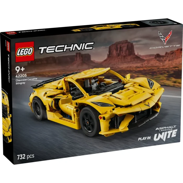 LEGO TECHNIC CHEVROLET CORVETTE STINGRAY 42205 - imagine 10