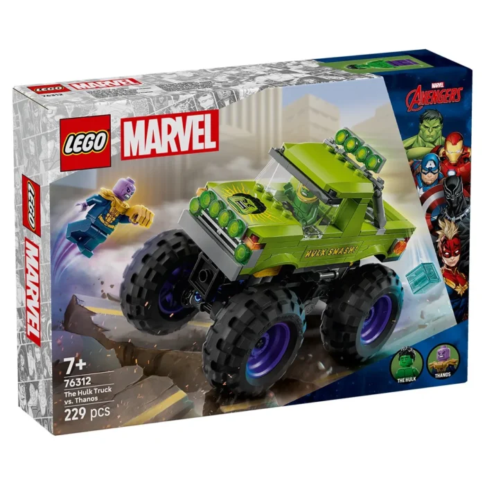 LEGO SUPER HEROES HULK IN VEHICUL DE TEREN CONTRA LUI THANOS 76312 - imagine 10