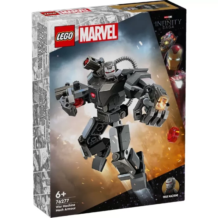 LEGO SUPER HEROES ARMURA DE ROBOT A LUI WAR MACHINE 76277 - imagine 6