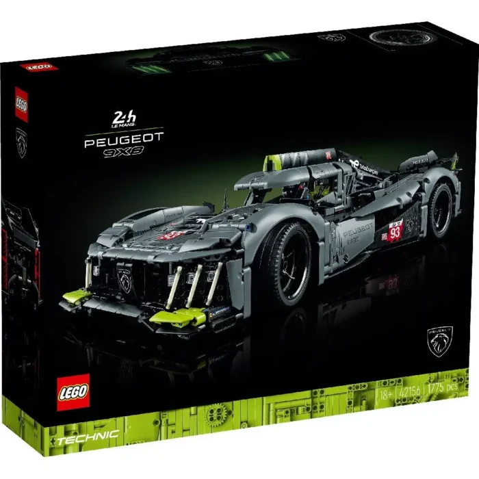 LEGO TECHNIC PEUGEOT 9X8 24H HYBRID HYPERCAR 42156 - imagine 7