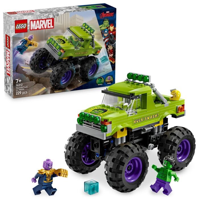 LEGO SUPER HEROES HULK IN VEHICUL DE TEREN CONTRA LUI THANOS 76312 - imagine 2