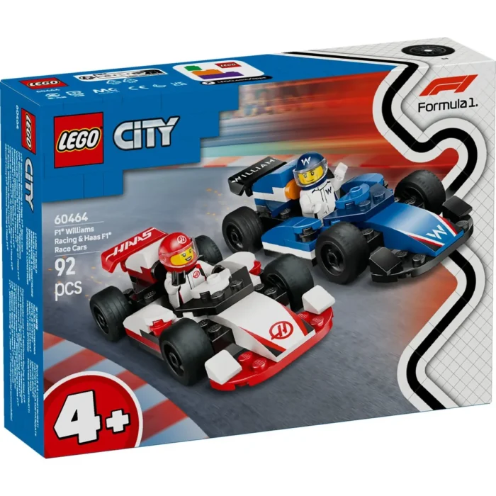 LEGO CITY MASINI DE CURSE F1 WILLIAMS RACING SI HAAS F1 60464 - imagine 10