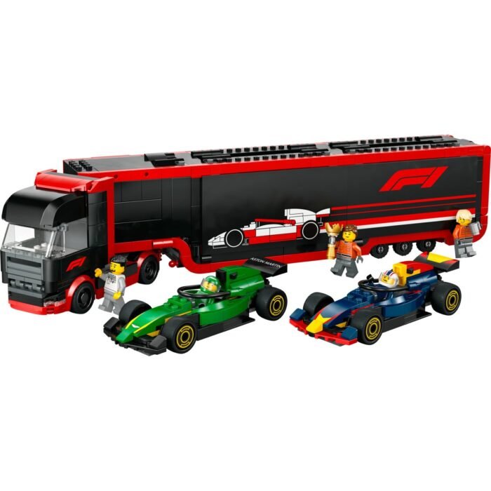LEGO CITY CAMION F1 CU MASINILE F1 RB20 SI AMR24 60445 - imagine 2
