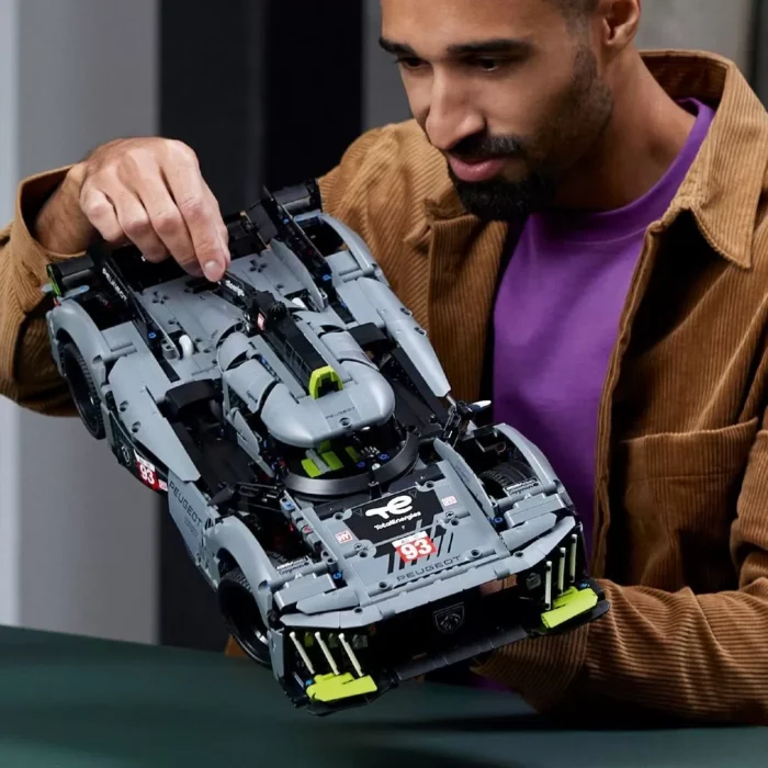 LEGO TECHNIC PEUGEOT 9X8 24H HYBRID HYPERCAR 42156 - imagine 9