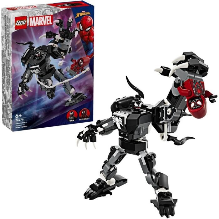 LEGO SUPER HEROES ARMURA DE ROBOT A LUI VENOM VS MILES MORALES 76276 - imagine 4