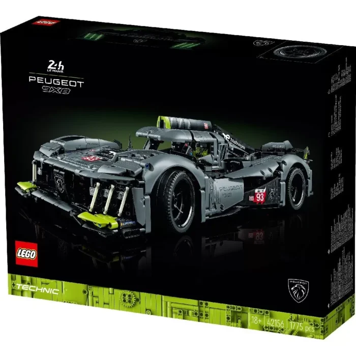 LEGO TECHNIC PEUGEOT 9X8 24H HYBRID HYPERCAR 42156 - imagine 12