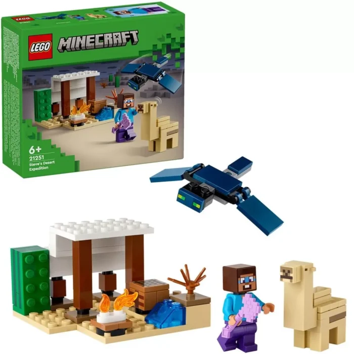 LEGO MINECRAFT EXPEDITIA IN DESERT A LUI STEVE 21251 - imagine 6
