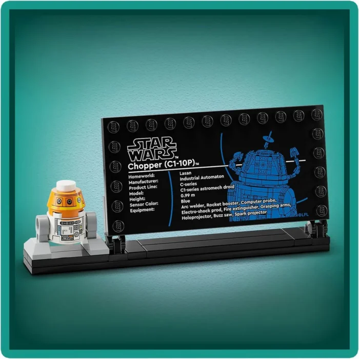 LEGO STAR WARS DROID ASTROMECH CHOPPER C1-10P 75416 - imagine 14